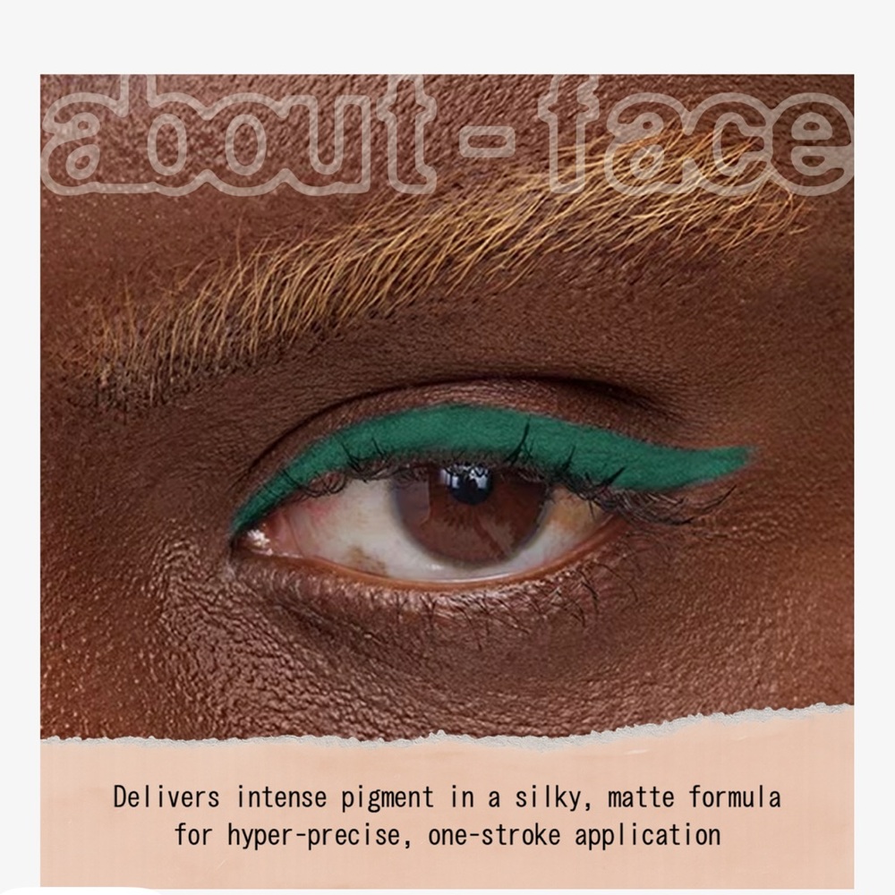 ABOUT-FACE LINE ARTIST GEL EYELINER MATTE LINER - CALL ME CRAZY - MATTE TEAL